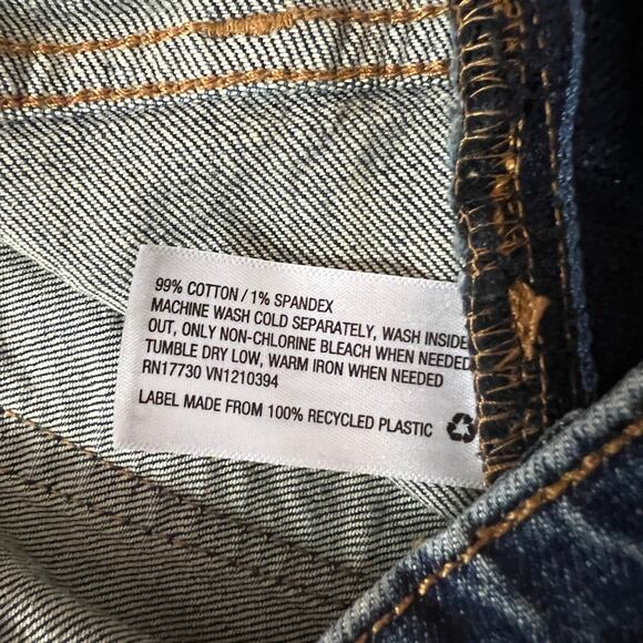 Isabel Maternity Medium Wash Side Panel Midi Jean Shorts - Size 2/26 - NWT - Picture 6 of 8